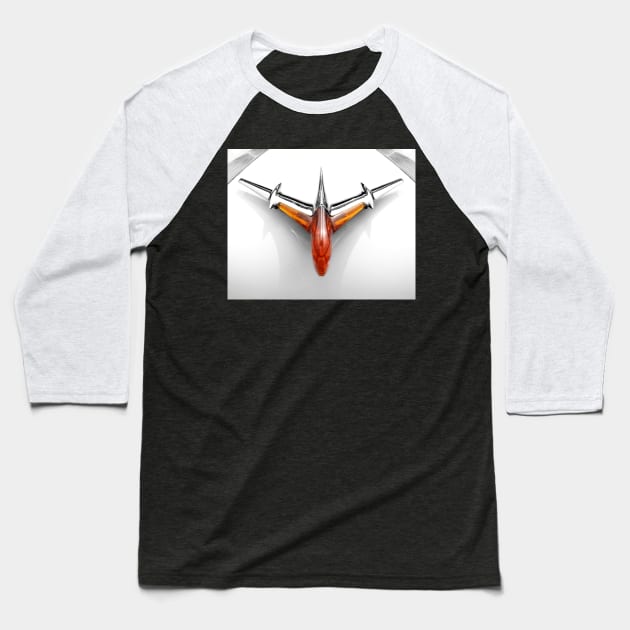 1955 Pontiac Hood Ornament Baseball T-Shirt by mal_photography